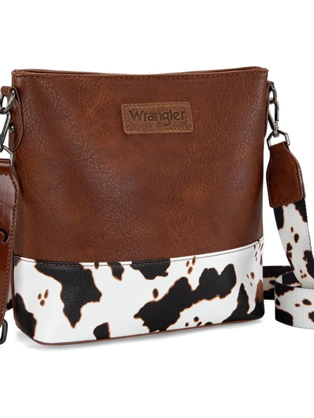 Wrangler Crossbody Purses for Women Two Tone Crossbody Bags Women Purses and Han